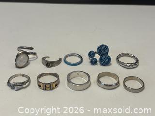 MaxSold Auction: 10 Silver Rings - North Vancouver (British Columbia, Canada) PARTNER MANAGED Downsizing Online Auction - 14th Street West