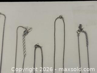 MaxSold Auction: 10 Sterling Silver Necklaces - North Vancouver (British Columbia, Canada) PARTNER MANAGED Downsizing Online Auction - 14th Street West