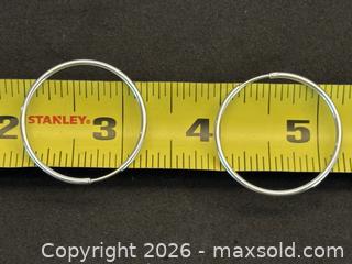 MaxSold Auction: 18kt Gold Hoop Earrings - North Vancouver (British Columbia, Canada) PARTNER MANAGED Downsizing Online Auction - 14th Street West