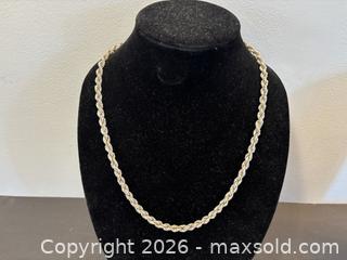 MaxSold Auction: Large Sterling Silver Rope Chain - North Vancouver (British Columbia, Canada) PARTNER MANAGED Downsizing Online Auction - 14th Street West