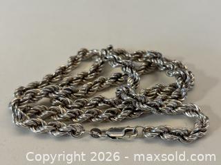 MaxSold Auction: Large Sterling Silver Rope Chain - North Vancouver (British Columbia, Canada) PARTNER MANAGED Downsizing Online Auction - 14th Street West