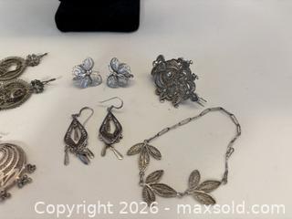 MaxSold Auction: Vintage Silver Filigree Jewelry Collection - North Vancouver (British Columbia, Canada) PARTNER MANAGED Downsizing Online Auction - 14th Street West