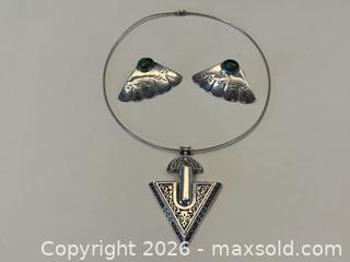 MaxSold Auction: Vintage South West Sterling Necklace and Earrings - North Vancouver (British Columbia, Canada) PARTNER MANAGED Downsizing Online Auction - 14th Street West