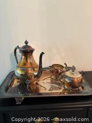 MaxSold Auction: Silver Platter & Tea Set  - Toronto (Ontario, Canada) SELLER MANAGED Estate Sale Online Auction - Millwood Road (CONDO)