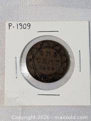 MaxSold Auction: 1909 Canada Large Cent Coin Toned - Kingston (Ontario, Canada) SELLER MANAGED Reseller Online Auction - Railway Street