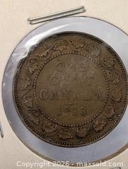 MaxSold Auction: 1913 Canada Large Cent Coin - Kingston (Ontario, Canada) SELLER MANAGED Reseller Online Auction - Railway Street
