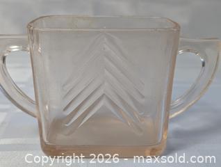 MaxSold Auction: Antique Depression Glass sugar dish - Kingston (Ontario, Canada) SELLER MANAGED Reseller Online Auction - Railway Street