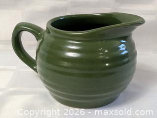 MaxSold Auction: Green Ceramic Antique modern Creamer - Kingston (Ontario, Canada) SELLER MANAGED Reseller Online Auction - Railway Street