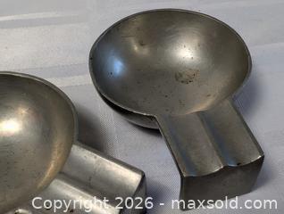 MaxSold Auction: Pair of Antique Pewter Ashtrays  - Kingston (Ontario, Canada) SELLER MANAGED Reseller Online Auction - Railway Street