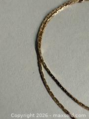 MaxSold Auction: 14K GOLD Dbl-Strand Bracelet - Marked  - Toronto (Ontario, Canada) SELLER MANAGED Reseller Online Auction - Chesswood Drive