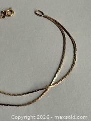 MaxSold Auction: 14K GOLD Dbl-Strand Bracelet - Marked  - Toronto (Ontario, Canada) SELLER MANAGED Reseller Online Auction - Chesswood Drive