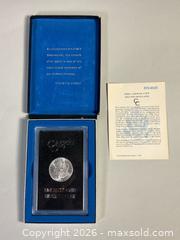 MaxSold Auction: 1883 Morgan Uncirculated USA SILVER DOLLAR with C.O.A. - Toronto (Ontario, Canada) SELLER MANAGED Reseller Online Auction - Chesswood Drive