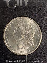 MaxSold Auction: 1883 Morgan Uncirculated USA SILVER DOLLAR with C.O.A. - Toronto (Ontario, Canada) SELLER MANAGED Reseller Online Auction - Chesswood Drive