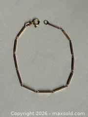 MaxSold Auction: 585 (14K) GOLD Bracelet - Marked  - Toronto (Ontario, Canada) SELLER MANAGED Reseller Online Auction - Chesswood Drive