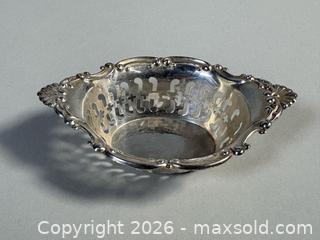 MaxSold Auction: Pair of BIRKS STERLING SILVER Pierced Nut Dishes - Marked  - Toronto (Ontario, Canada) SELLER MANAGED Reseller Online Auction - Chesswood Drive