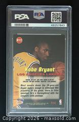 MaxSold Auction: Kobe Bryant 1996 Stadium Club Rookies 1 Card #R12 PSA Graded 8 - Ajax (Ontario, Canada) SELLER MANAGED Reseller Online Auction - Harwood Avenue. North (STORAGE)