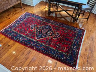 MaxSold Auction: Hand Made Wool and Silk Persian Rug- 7.5ft x 4.3ft - Toronto (Ontario, Canada) SELLER MANAGED Moving Online Auction - Kennedy Road (STORAGE)
