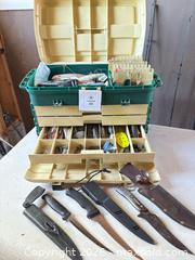 MaxSold Auction: Assortment of Fishing Lures with Tackle Box  - Georgian Bluffs (Ontario, Canada) SELLER MANAGED Downsizing Online Auction - Highway 6