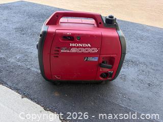 MaxSold Auction: Honda EU2000i Portable Inverter Generator  - Georgian Bluffs (Ontario, Canada) SELLER MANAGED Downsizing Online Auction - Highway 6