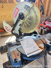 MaxSold Auction: Ryobi 10” Compound Mitre Saw  - Georgian Bluffs (Ontario, Canada) SELLER MANAGED Downsizing Online Auction - Highway 6