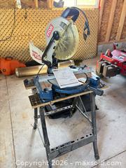 MaxSold Auction: Ryobi 10” Compound Mitre Saw  - Georgian Bluffs (Ontario, Canada) SELLER MANAGED Downsizing Online Auction - Highway 6