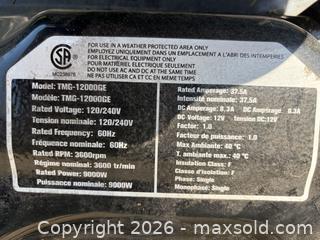 MaxSold Auction: TMG Industrial 12,000W Generator - Georgian Bluffs (Ontario, Canada) SELLER MANAGED Downsizing Online Auction - Highway 6