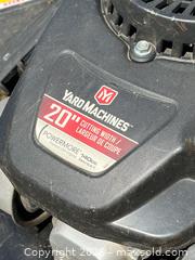 MaxSold Auction: Yard Machine 20” 140cc Lawn Mower - Georgian Bluffs (Ontario, Canada) SELLER MANAGED Downsizing Online Auction - Highway 6