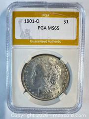 MaxSold Auction: 1901-O Morgan Silver Dollar One Dollar - Winter Haven (Florida, USA) SELLER MANAGED Estate Sale Online Auction -  6th Street North West