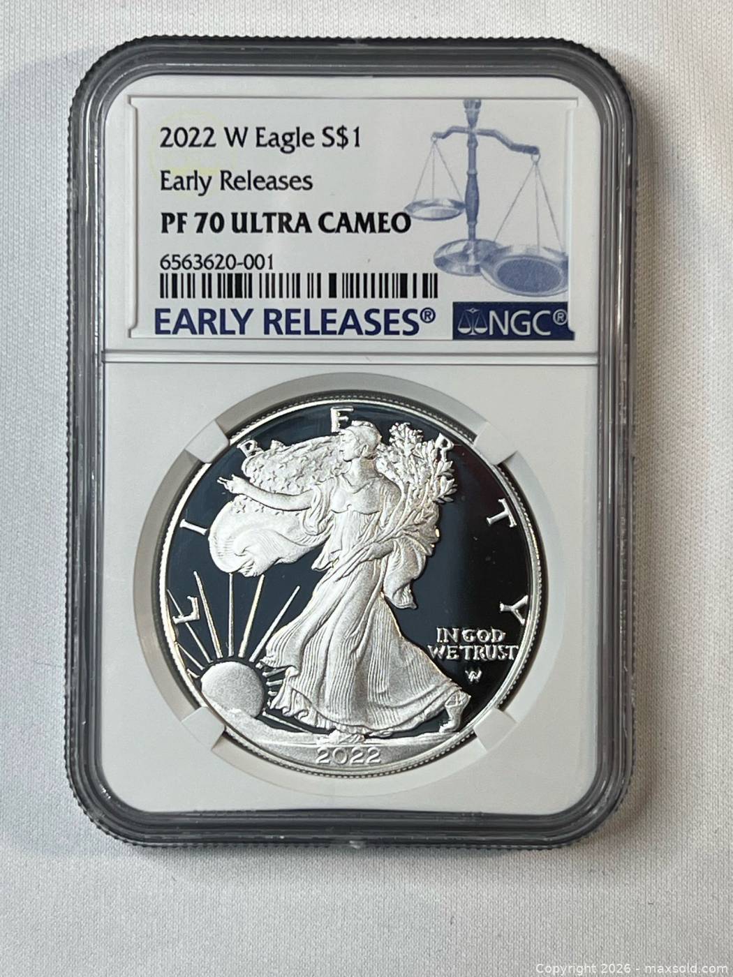 2022 W PF70 American Silver Eagle Coin | Maxsold