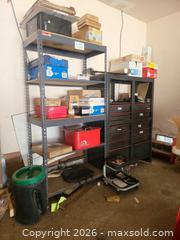 MaxSold Auction: Craftsman Metal Shelving, Tool Drawer Cabinets, Rolling Creeper - Morgan Hill (California, USA) PARTNER MANAGED Estate Sale Online Auction - Holiday Drive