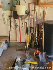 MaxSold Auction: Mixed Garden/Yard Tools Lot — Shovels, Rakes, Trimmer, Metal Car Ramps - Morgan Hill (California, USA) PARTNER MANAGED Estate Sale Online Auction - Holiday Drive