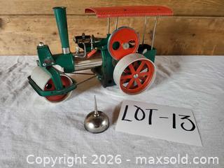 MaxSold Auction: Old Smoky Toy Steamroller / Traction Engine, Green/Red/Silver Tin - Morgan Hill (California, USA) PARTNER MANAGED Estate Sale Online Auction - Holiday Drive
