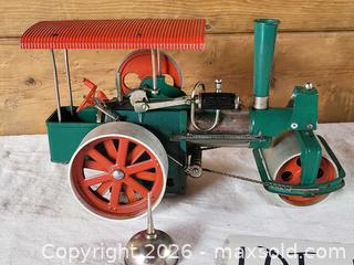 MaxSold Auction: Old Smoky Toy Steamroller / Traction Engine, Green/Red/Silver Tin - Morgan Hill (California, USA) PARTNER MANAGED Estate Sale Online Auction - Holiday Drive