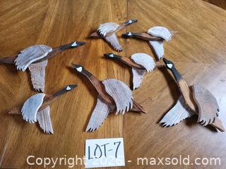 MaxSold Auction: Rustic Whitewashed Wood Wall Decor - Geese/Birds (Lot) - Morgan Hill (California, USA) PARTNER MANAGED Estate Sale Online Auction - Holiday Drive