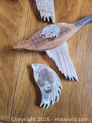 MaxSold Auction: Rustic Whitewashed Wood Wall Decor - Geese/Birds (Lot) - Morgan Hill (California, USA) PARTNER MANAGED Estate Sale Online Auction - Holiday Drive