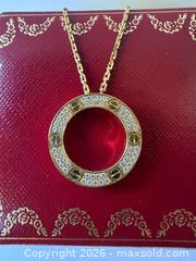 MaxSold Auction: 18k Cartier Gold + Diamond LOVE Necklace  - Toronto (Ontario, Canada) PARTNER MANAGED Estate Sale Online Auction -  Chestnut Park