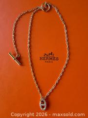 MaxSold Auction: Hermes 18k Yellow Gold + Diamond Farandole PM Necklace  - Toronto (Ontario, Canada) PARTNER MANAGED Estate Sale Online Auction -  Chestnut Park