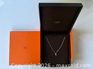 MaxSold Auction: Hermes 18k Yellow Gold + Diamond Farandole PM Necklace  - Toronto (Ontario, Canada) PARTNER MANAGED Estate Sale Online Auction -  Chestnut Park