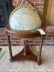 MaxSold Auction: Cram's Imperial World Globe on Wooden Stand - South Frontenac (Ontario, Canada) PARTNER MANAGED Downsizing Online Auction - Arthur Court Lane