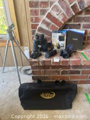 MaxSold Auction: Photography and Optics Set with Tripod, Camera, and Binoculars - South Frontenac (Ontario, Canada) PARTNER MANAGED Downsizing Online Auction - Arthur Court Lane