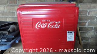 MaxSold Auction: Coca-Cola Red Metal Portable Cooler / Ice Chest B - Toronto (Ontario, Canada) Estate Sale Online Auction - Sparkhall Avenue