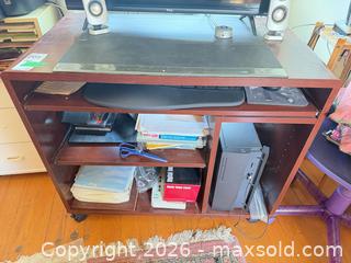 MaxSold Auction: Computer Desk with Keyboard Tray & Casters D - Toronto (Ontario, Canada) Estate Sale Online Auction - Sparkhall Avenue