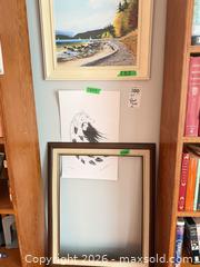 MaxSold Auction: Framed Coastal Landscape by R. Arseneault & Signed 'Lone Wolf' Print B - Toronto (Ontario, Canada) Estate Sale Online Auction - Sparkhall Avenue