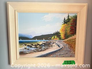 MaxSold Auction: Framed Coastal Landscape by R. Arseneault & Signed 'Lone Wolf' Print B - Toronto (Ontario, Canada) Estate Sale Online Auction - Sparkhall Avenue