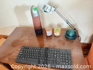 MaxSold Auction: Lenovo Wired Keyboard, Adjustable Metal Desk Lamp & Candles B - Toronto (Ontario, Canada) Estate Sale Online Auction - Sparkhall Avenue