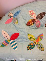 MaxSold Auction: Light Blue Appliqué Floral Quilt B - Toronto (Ontario, Canada) Estate Sale Online Auction - Sparkhall Avenue