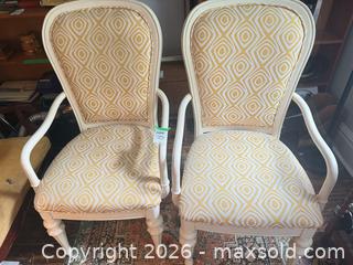 MaxSold Auction: Pair of Painted Wood Armchairs, French Provincial Style C - Toronto (Ontario, Canada) Estate Sale Online Auction - Sparkhall Avenue