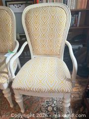 MaxSold Auction: Pair of Painted Wood Armchairs, French Provincial Style C - Toronto (Ontario, Canada) Estate Sale Online Auction - Sparkhall Avenue
