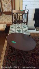 MaxSold Auction: Side Table and Upholstered Seat Lyre Back Chair C - Toronto (Ontario, Canada) Estate Sale Online Auction - Sparkhall Avenue