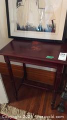 MaxSold Auction: Solid Mahogany Side Table with Turned Spindle Legs D - Toronto (Ontario, Canada) Estate Sale Online Auction - Sparkhall Avenue